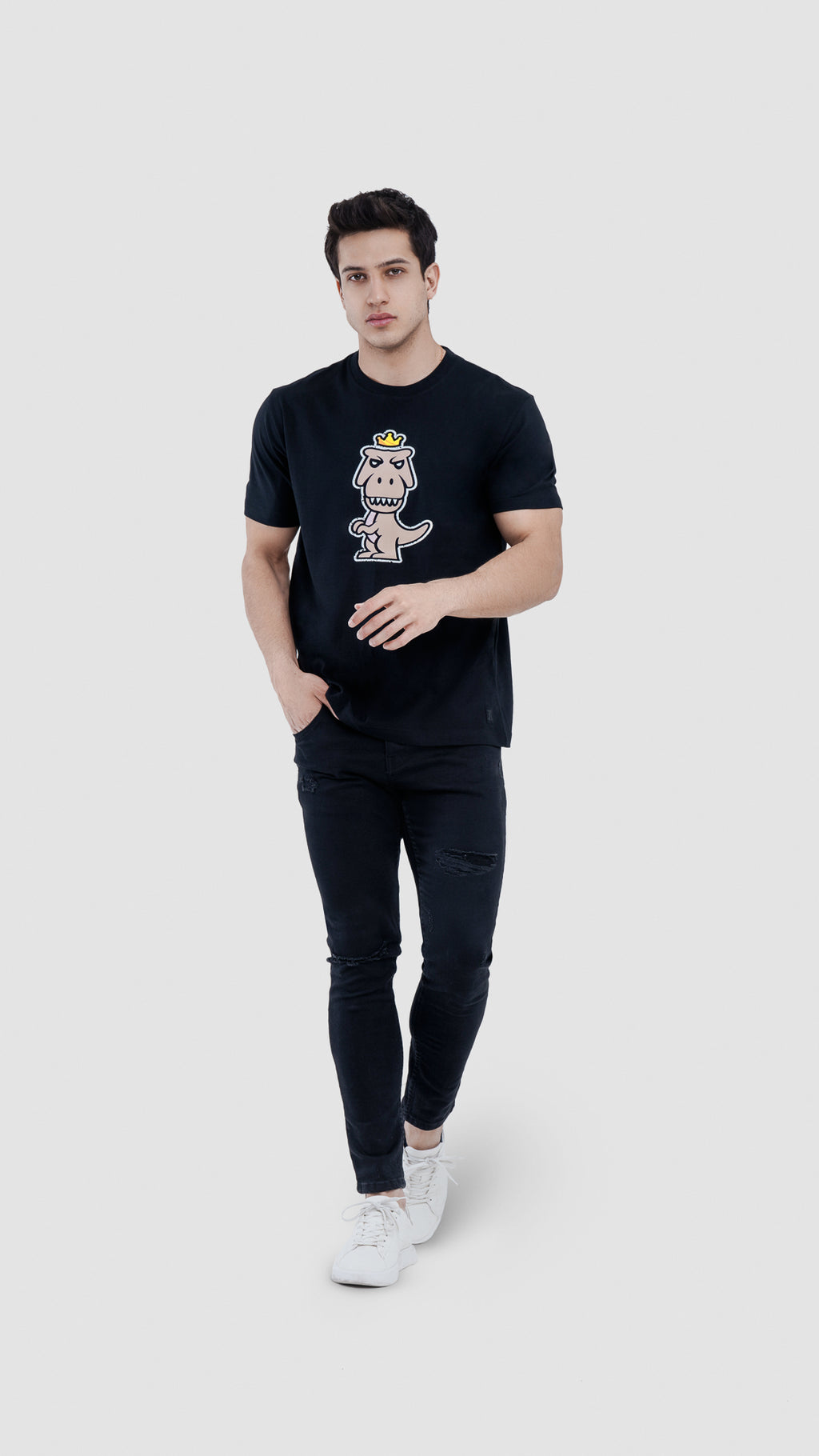 T-Rex Nudus Pima Cotton T-Shirt | Limited Edition Minimalist Graphic