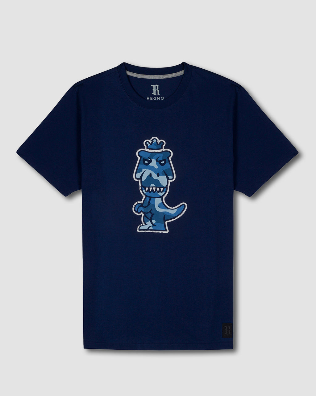 T-Rex Aeris Pima Cotton T-Shirt | Limited Edition Luxury Blue Camo