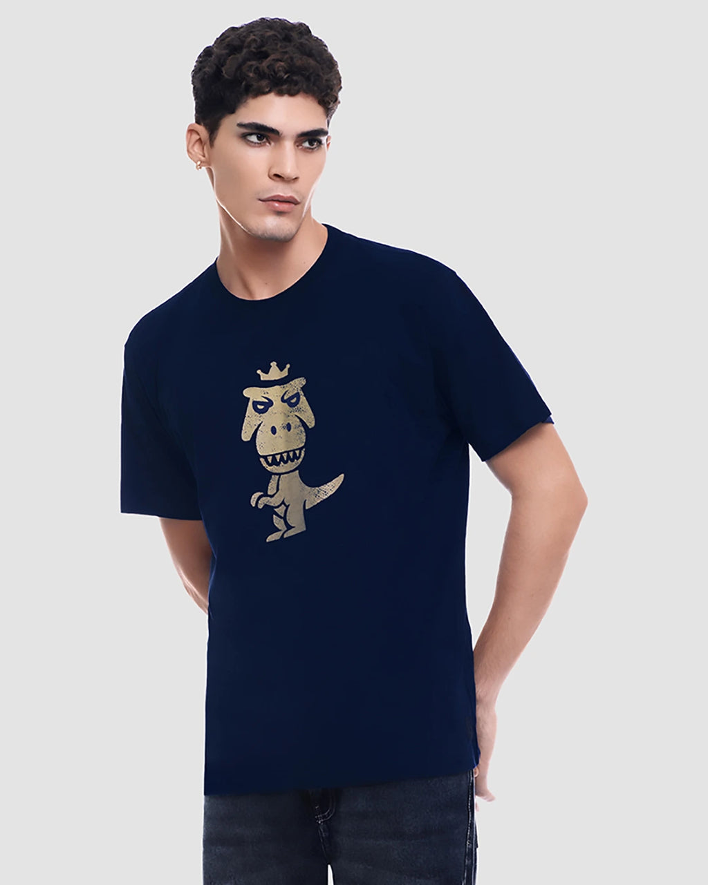 T-Rex Aurum Pima Cotton T-Shirt | Limited Edition Vintage Gold Graphic