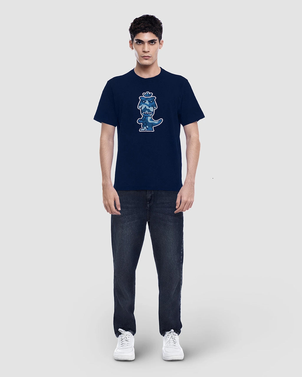 T-Rex Aeris Pima Cotton T-Shirt | Limited Edition Luxury Blue Camo